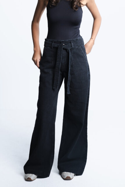 WP-013 WIDE LEG BELT BLACK